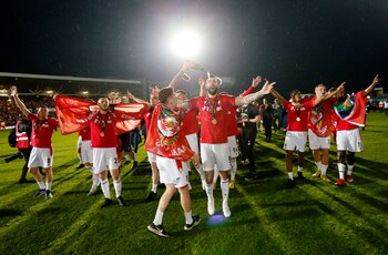 Los festejos del Wrexham, el