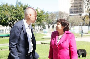 Ocaña junto a Rodríguez Larreta