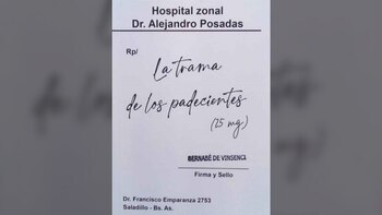 “La trama de lo padecientes”