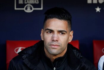 Radamel Falcao, del Rayo Vallecano,