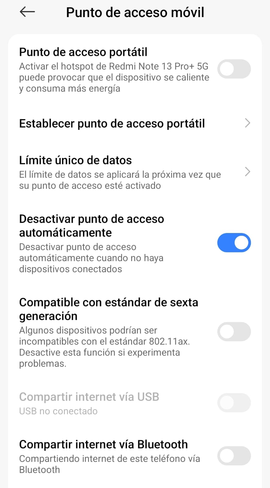La configuración de Android permite ver a detalle el punto de acceso y su clave y la opción de poder cambiarla. (Foto: Android)