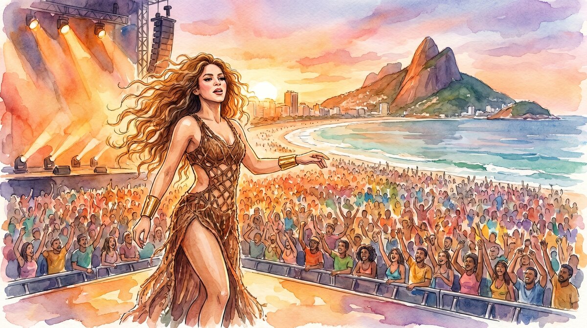 Shakira se prepara para el concierto más multitudinario de su carrera en Copacabana — image 1
