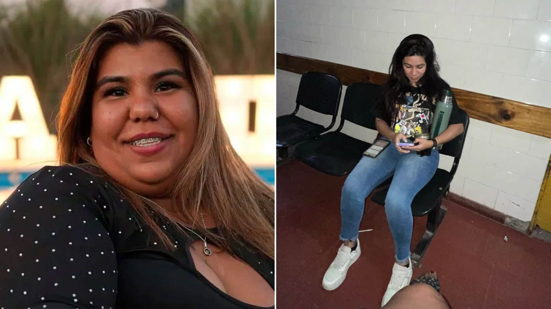 La imagen muestra a dos mujeres, una sonriente con frenillos y otra sentada mirando su teléfono, ambas rumoreadas candidatas para la edición 2026 de Gran Hermano Generación Dorada.