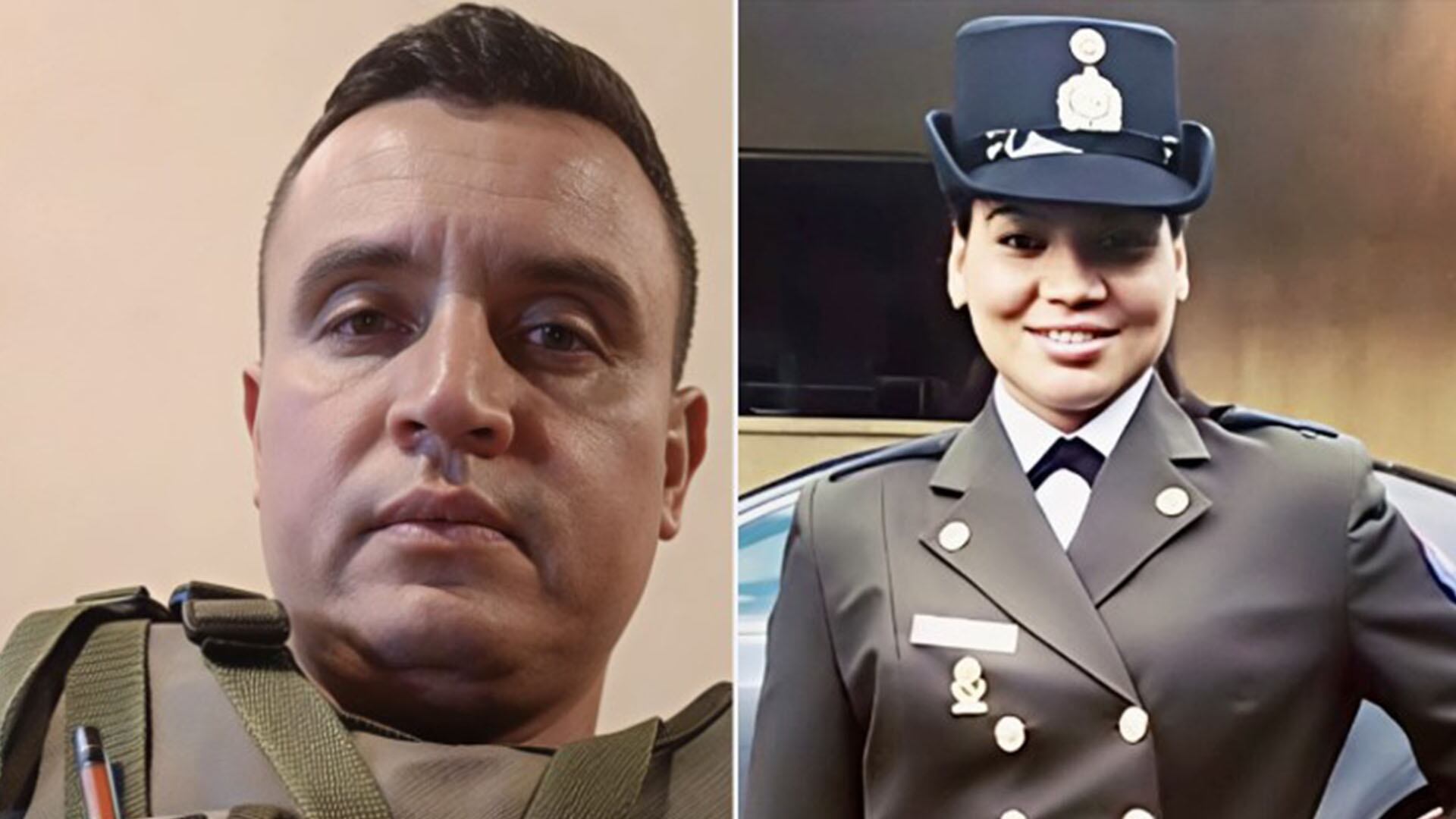 El mayor del Ejército César Alejandro Girón Contreras y su pareja, la sargento (Ej) Milagros Katherin Molina Ceballos