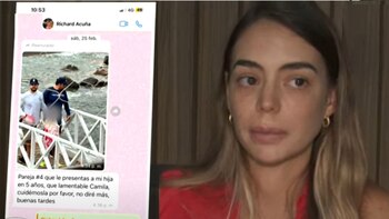 Richard Acuña reclamó a Camila