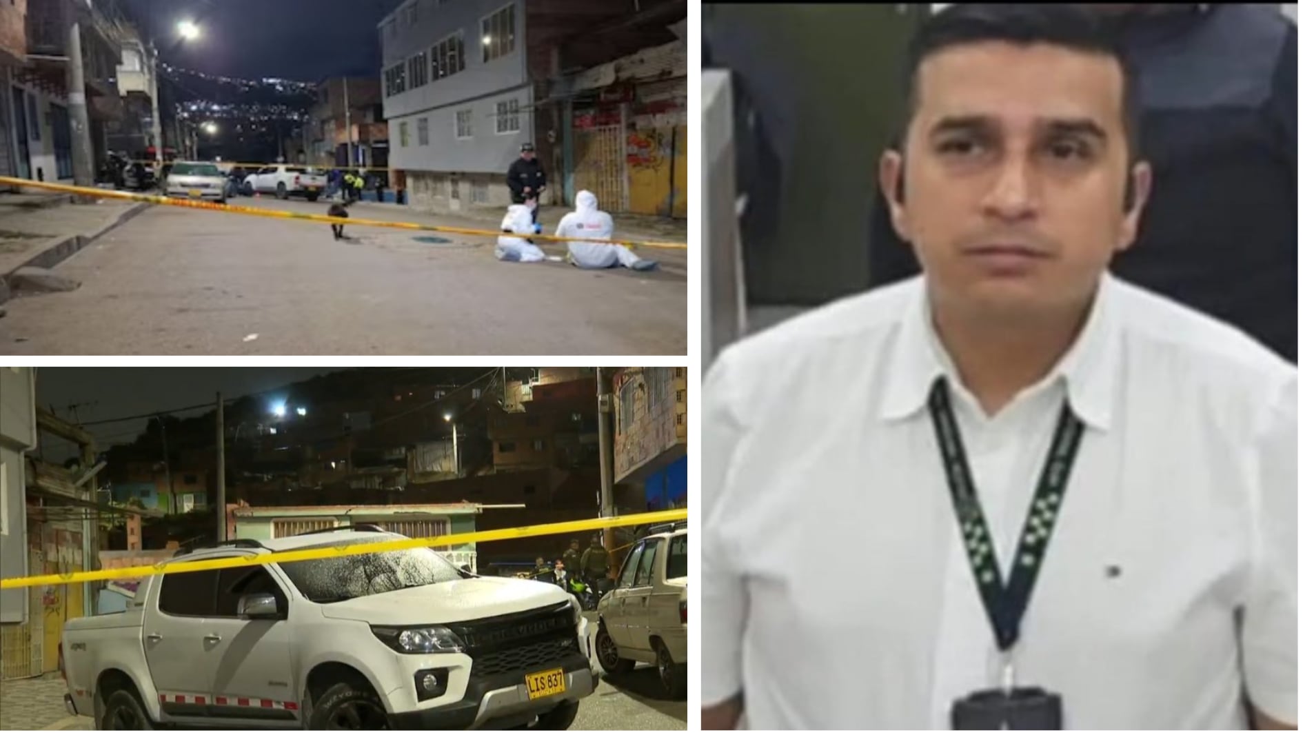 Los agentes de criminalítica del CTI de la Fiscalía llegaron a realizar la inspección a la escena en la que se presentó la balacera, en un punto que hace parte de una zona conocida como El Mochuelo, en la localidad de Ciudad Bolívar - crédito @PasaenBogota/X