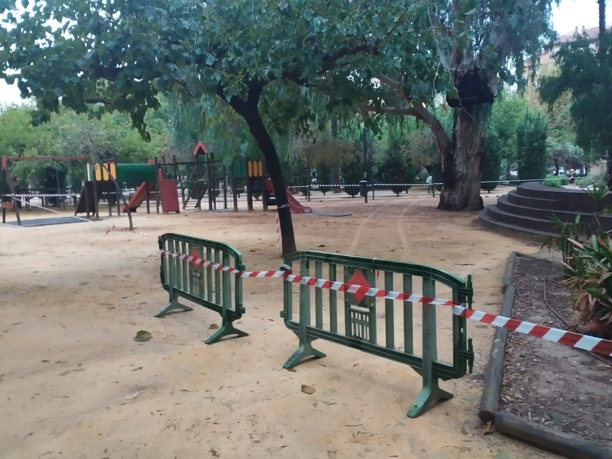 El Ayuntamiento de Murcia ha cerrado varios jardines de la ciudad ante el aviso naranja por lluvias de la DANA Alice. (Ayuntamiento de Murcia)