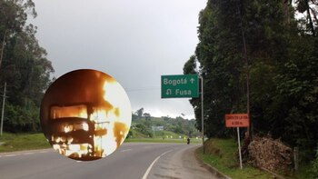 Accidente dejó bus de dos