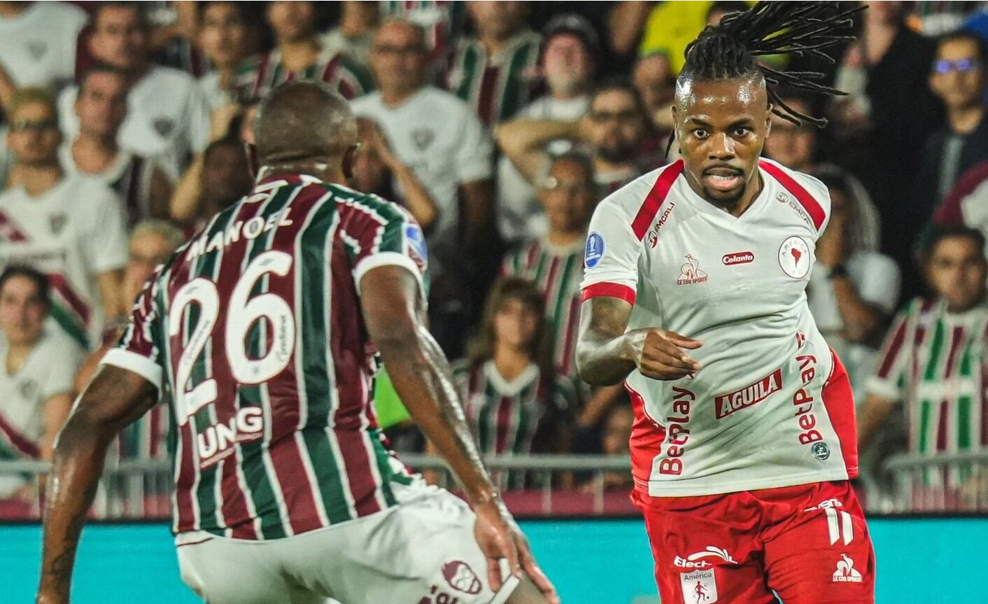 América de Cali perdió los dos partidos frente al Fluminense, en los que nunca se vio con opción de ser superior a los brasileños - crédito América de Cali