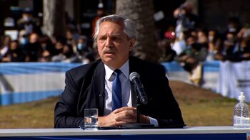 Alberto Fernández en San Martín