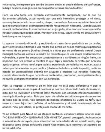 Maribel Guardia pide respeto a