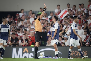 El futbolista de Gimnasia, Manuel
