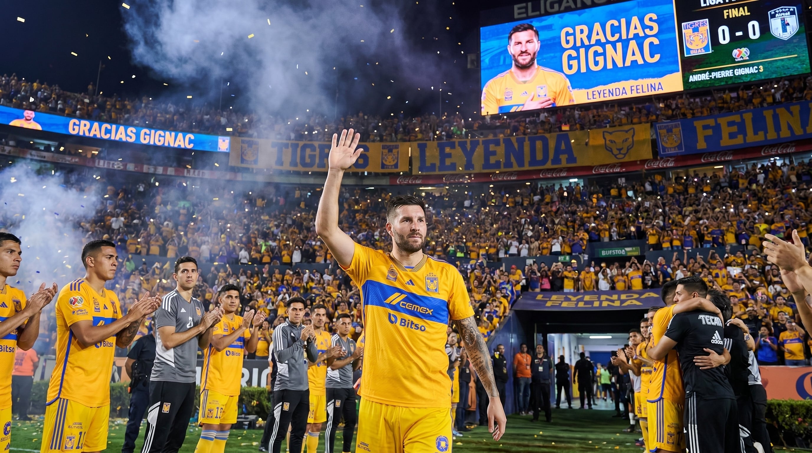 André-Pierre Gignac será homenajeado por el club y los aficionados felinos en el partido de la Jornada 17 del torneo Clausura 2026. (Imagen Ilustrativa Infobae)