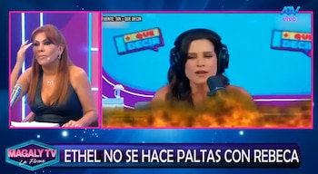 Magaly Medina reacciona sin filtros a las palabras de Ethel Pozo sobre Rebeca Escribens. Captura: Magaly TV La Firme.