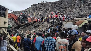 Al menos 30 personas murieron en Guinea por el derrumbe de un vertedero tras fuertes lluvias