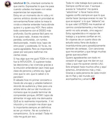 El texto completo de Lali