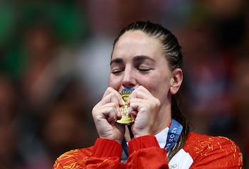 Maica García, la campeona olímpica de waterpolo. (REUTERS/Ueslei Marcelino)