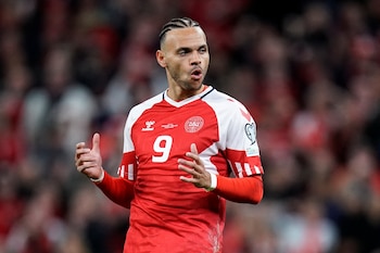 Braithwaite en el partido entre