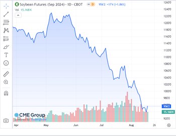 La soja rebotó el lunes