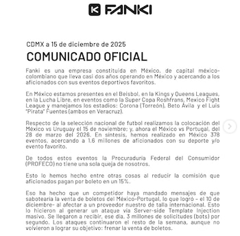 (Captura de pantalla / @Fanki)