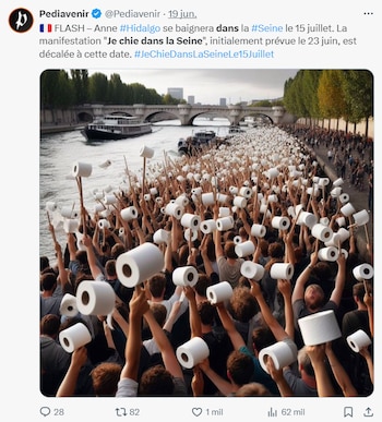 La cuenta parodia Pediavenir pide