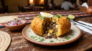 Receta de papa rellena
