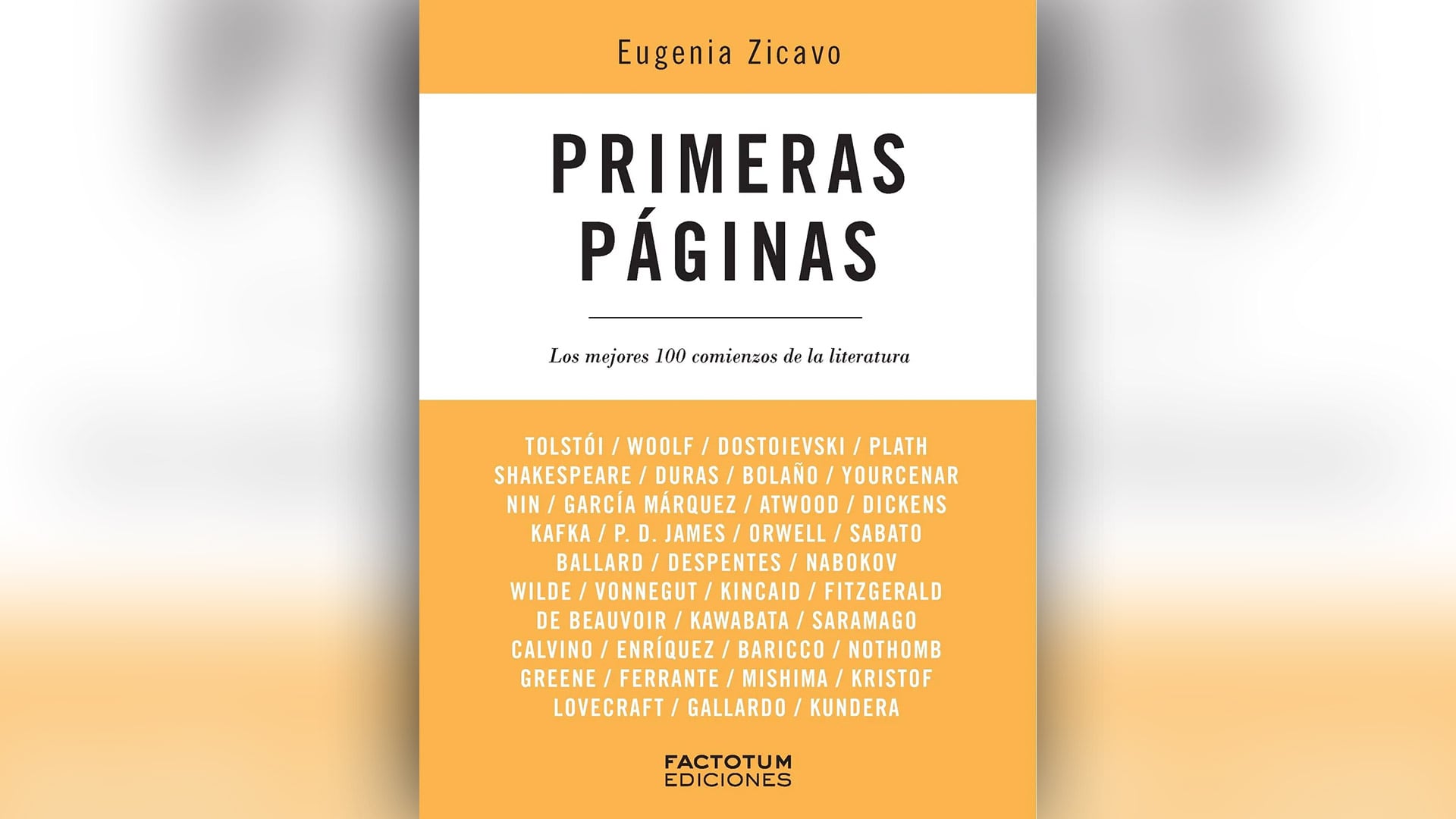 Entre los comienzos destacados se incluyen obras como 'El adversario', 'El amante de Lady Chatterley' y 'Cien años de soledad', que invitan a la curiosidad lectora.