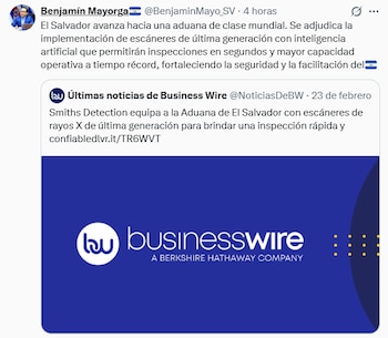 El Salvador alcanza estándares de