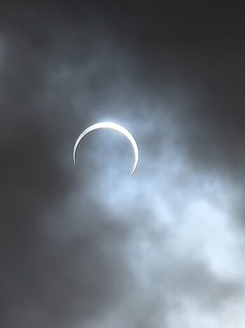 Eclipse solar en Bogotá. -
