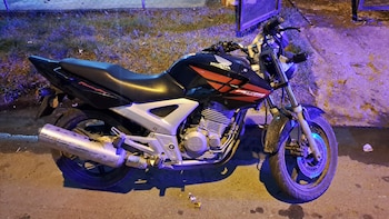 La moto que usaron los