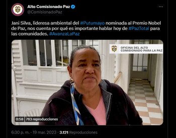 La lideresa se pronunció sobre
