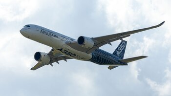 Un Airbus A350, uno de