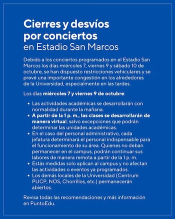 Comunicado de la PUCP