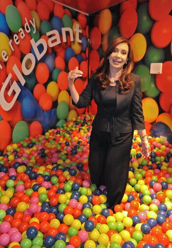 Cristina Kirchner en el pelotero