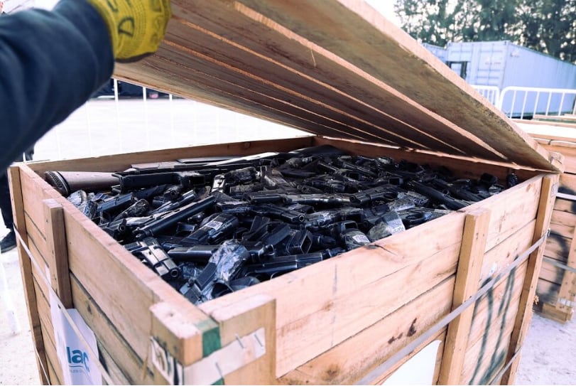 Imagen de 2022 del programa nacional de entrega voluntaria de armas