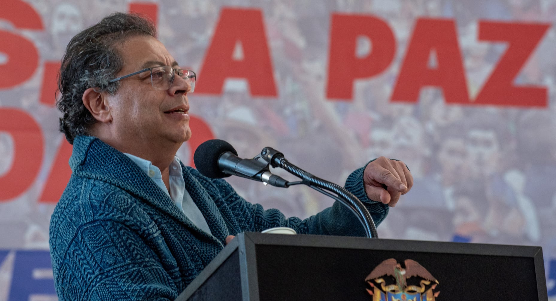 El hoy expresidente Gustavo Petro intentó avanzar en su política de Paz Total, en un balance que ha sido objeto de duras críticas - crédito César Carrión/Presidencia