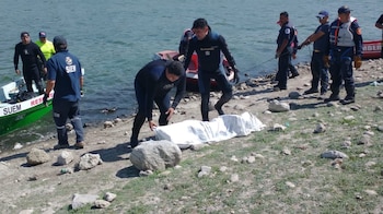 El joven fue arrastrado por