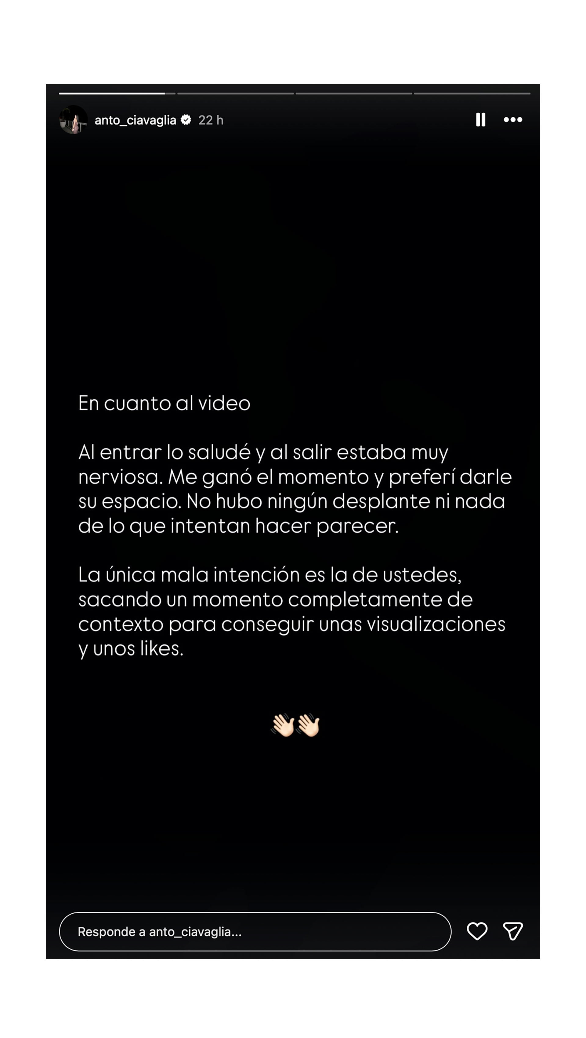 El comunicado de su novia en redes