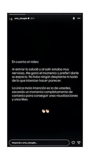 La novia del futbolista Luciano Rodriguez en Instagram