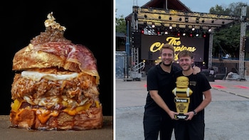 Una hamburguesa de Córdoba gana la final de The Champions Burger: una receta con láminas de oro, cecina de wagyu y caviar de trufa