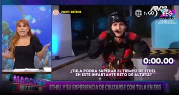 Magaly sorprendida por encuentro entre Ethel y Tula en EEG: “O es hipocresía o no se mete en los pleitos de su madre” (Captura: Magaly TV La Firme)