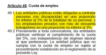 Ley N° 29973 sobre cuota