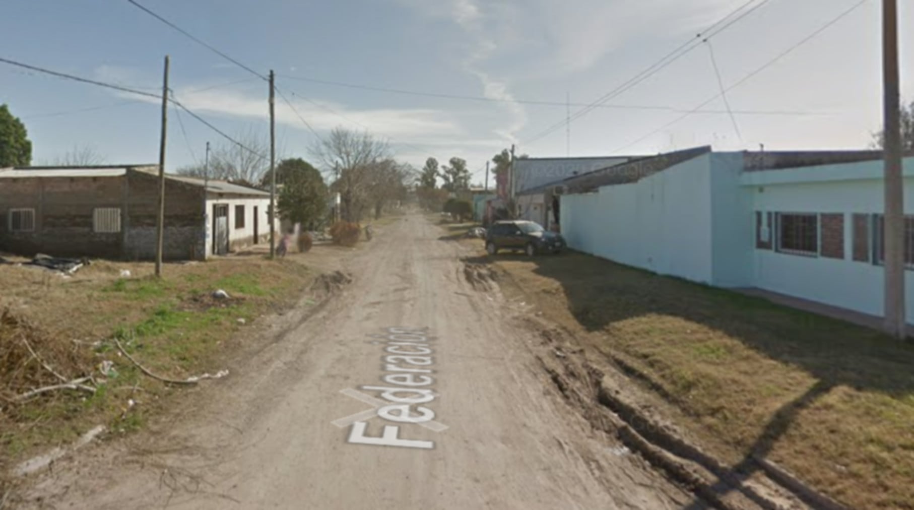 El intento de femicidio ocurrió en la calle Federación entre Paraná y Sixto Oris de la localidad de Nogoyá en Entre Ríos (Google Maps)