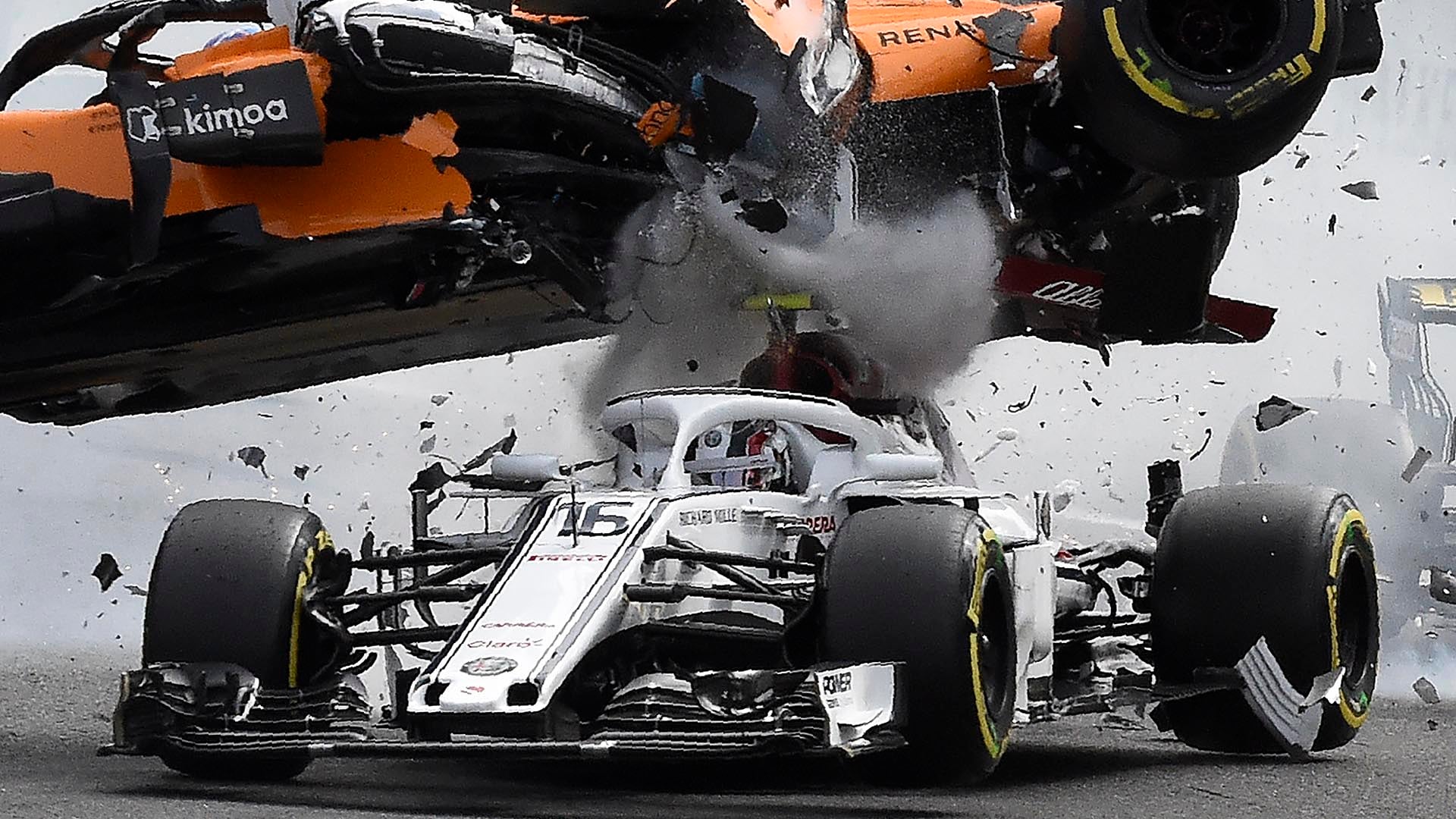 El halo, una de las grandes medidas de seguridad implementadas en los últimos años en la F1 (AFP PHOTO / JOHN THYS)
