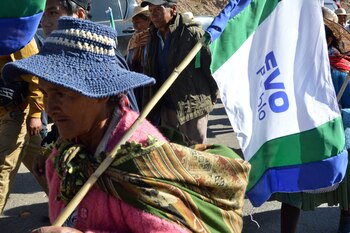 Partidarios del expresidente boliviano Evo