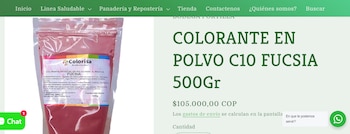 El colorante E127 a veces