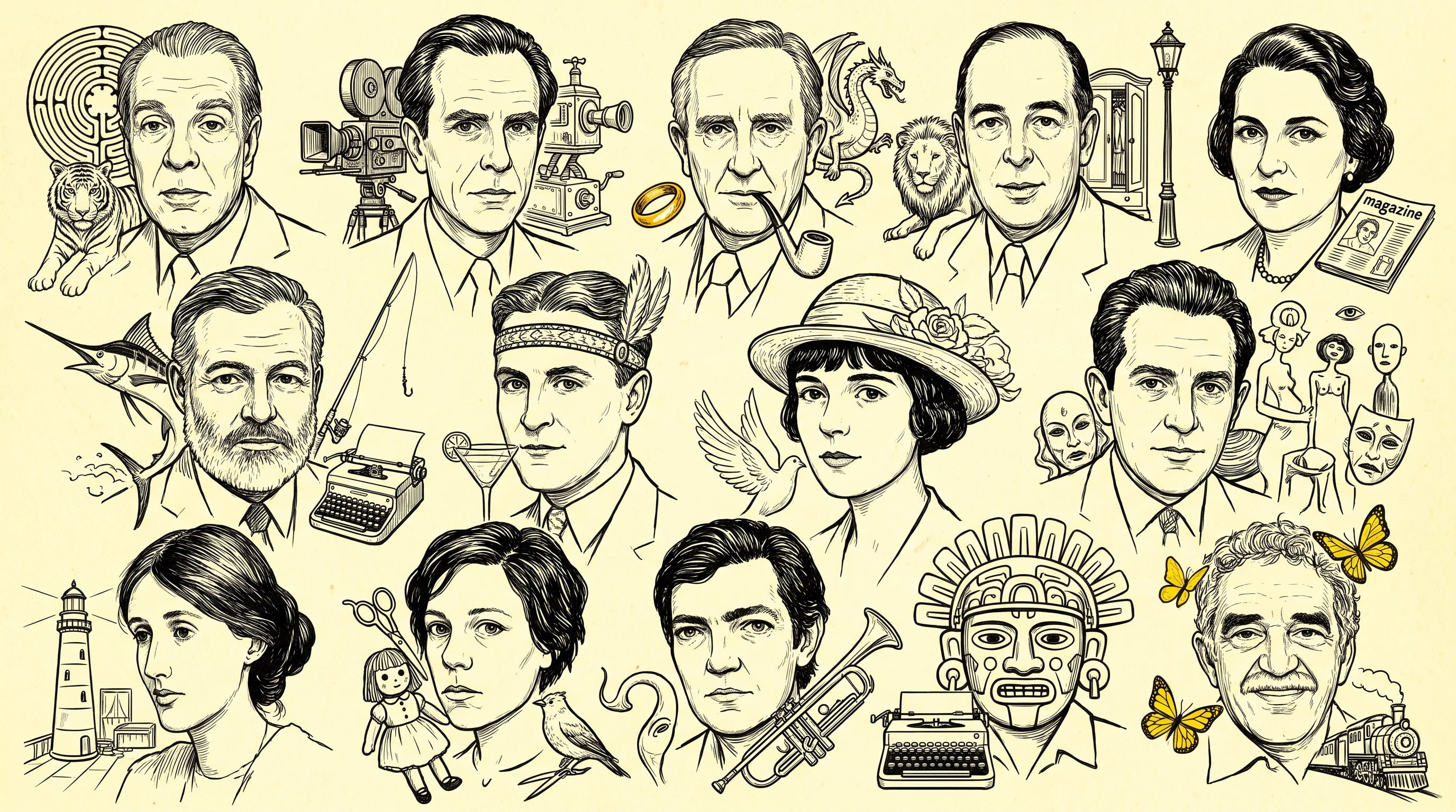 7 amistades que cambiaron la literatura: cartas, pubs y manuscritos compartidos detrás de libros clave del siglo XX
