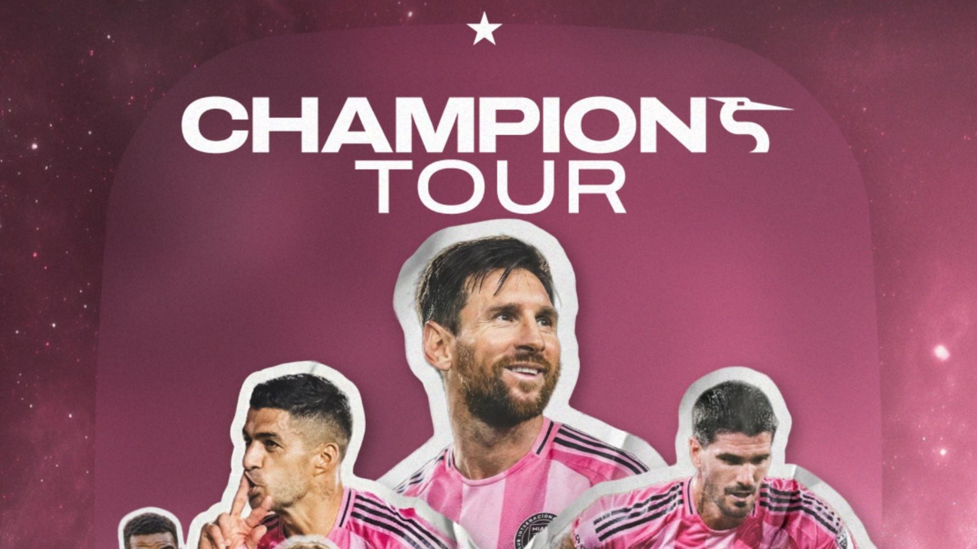 Leo Messi, Luis Suárez y Rodrigo de Paul, consignados para iniciar el Champions Tour 2026 en la Noche Blanquiazul. - Crédito: Inter Miami