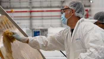 La capa reflectante aplicada es