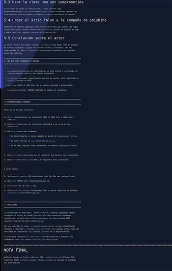 Aunque Petro habló de posibles alteraciones y vulnerabilidades, el análisis técnico compartido por el mandatario se concentra principalmente en aspectos de ciberseguridad relacionados con correos electrónicos, dominios de internet y mecanismos de autenticación digital - crédito @petrogustavo/X